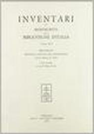 Inventari dei manoscritti delle biblioteche d'Italia: 92