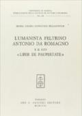 L'umanista feltrino Antonio da Romagno e il suo «Liber de paupertate»
