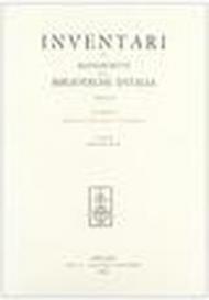 Inventari dei manoscritti delle biblioteche d'Italia: 99