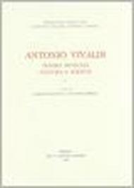 Antonio Vivaldi. Teatro musicale cultura e società. (2 tomi)