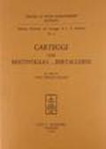 Edizione nazionale del carteggio di L. A. Muratori. Carteggi con Bentivoglio... Bertacchini