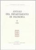 Annali del Dipartimento di filosofia, Università di Firenze: 2