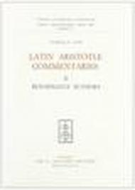 Latin Aristotle commentaries: 2