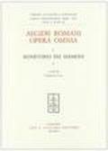 Aegidii Romani opera omnia: 1\6