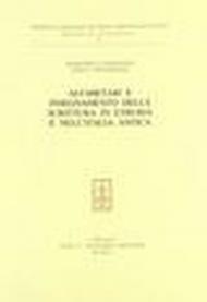 Alfabetari e insegnamento della scrittura in Etruria e nell'Italia antica