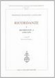 Ricordanze: 1