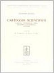 Carteggio scientifico. Lorgna, Canterzani, Frisi, Saladini, Calandrelli, Venturi