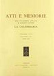 Atti e memorie dell'Accademia toscana di scienze e lettere «La Colombaria». Nuova serie: 58