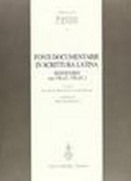 Fonti documentarie in scrittura latina. Repertorio (secc. VII a. C. -VII d. C.): 5