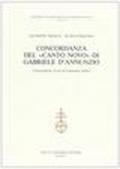 Concordanza del «Canto nuovo» di Gabriele D'Annunzio. Concordanza, liste di frequenza, indici