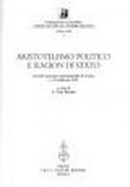 Aristotelismo politico e ragion di Stato. Atti del Convegno internazionale (Torino, 11-13 febbraio 1993)