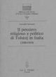 Il pensiero religioso e politico di Tolstoj in Italia (1886-1910)