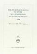 Bibliografia italiana di studi sull'umanesimo ed il Rinascimento (1994)