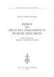 Indice dei «Principia philosophiae» di René Descartes. Indici lemmatizzati, frequenze, distribuzione dei lemmi