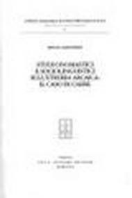 Studi onomastici e sociologici sull'Etruria arcaica: il caso di Caere