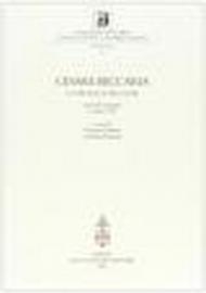 Cesare Beccaria. La pratica dei lumi. Atti del Convegno (4 marzo 1997)