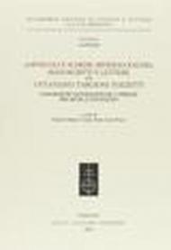 Opuscoli e schede mineralogiche. Manoscritti e lettere di Ottaviano Targioni Tozzetti. Conoscenze naturalistiche a Firenze tra Sette e Ottocento