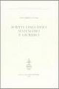 Scritti linguistici, matematici e giuridici