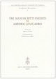 Tre manoscritti inediti di Amedeo Avogadro