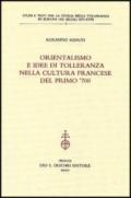 Orientalismo e idee di tolleranza nella cultura francese del primo '700