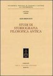 Studi di storiografia filosofica antica