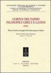 Corpus Dei Papiri Filosofici Greci E Latini (CPF) : Testi e lessico nei papiri di cultura greca e latina. Parte I. 2, Cultura e Filosofia. Galenus - Isocrates Tome II