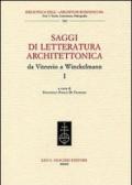 Saggi di letteratura architettonica, da Vitruvio a Winckelmann. 1.