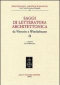 Saggi di letteratura architettonica, da Vitruvio a Winckelmann. 2.