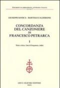 Concordanza del Canzoniere di Francesco Petrarca: Testo critico, liste di frequenza, indici-Concordanza