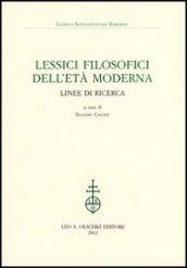 Lessici filosofici dell'età moderna. Linee di ricerca