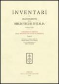 Inventari dei manoscritti delle biblioteche d'Italia. 115.I frammenti ebraici dell'archivio di Stato di Modena