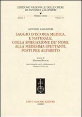 Saggio d'istoria medica, e naturale, colla spiegazione de' nomi, alla medesima spettanti, posti per alfabeto