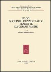Le Odi di Quinto Orazio Flacco tradotte da Cesare Pavese