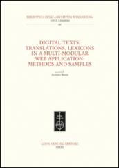 Digital texts, translations, lexicons in a multi-modular web application: methods and samples