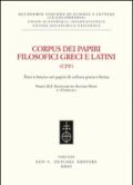 Corpus dei papiri filosofici greci e latini. Testi e lessico nei papiri di cultura greca e latina: 2\2