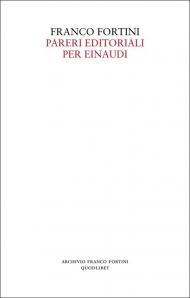 Pareri editoriali per Einaudi