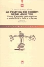 La politica dei redditi negli anni '90. Potere d'acquisto, contrattazione e produttività in Italia e in Europa