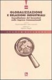 Globalizzazione e relazioni industriali. Consultazione dei lavoratori nelle imprese transnazionali