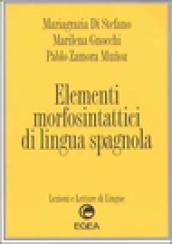 Elementi morfosintattici di lingua spagnola