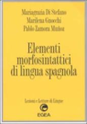 Elementi morfosintattici di lingua spagnola