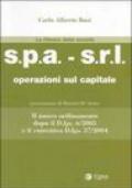 S.p.a. - s.r.l. Operazioni sul capitale