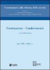 Costituzione. Conferimenti. Artt. 2325-2345. 1.Costituzione. Conferimenti. Artt. 2325-2345