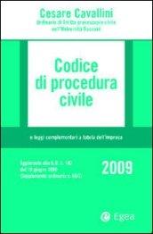 Codice di procedura civile 2009 e leggi complementari a tutela dell'impresa. Con CD-ROM