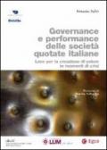 Governance e performance delle società quotate italiane. Leve per la creazione di valore in momenti di crisi