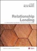 Relationship lending. Le informazioni qualitative nel processo del credito