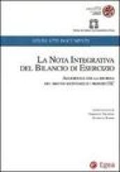 La nota integrativa del bilancio di esercizio. Aggiornata con la riforma del diritto societario e i principi OIC