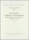 Catalogus codicum graecorum Bibliothecae nationalis Neapolitanae: 1\1