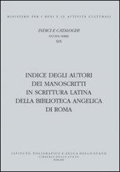 Indice degli autori dei manoscritti in scrittura latina della biblioteca Angelica di Roma