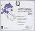 Gazzetta ufficiale della Repubblica Italiana (2003). CD-ROM