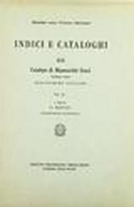 Catalogo dei manoscritti greci esistenti nelle biblioteche italiane. Vol. 2